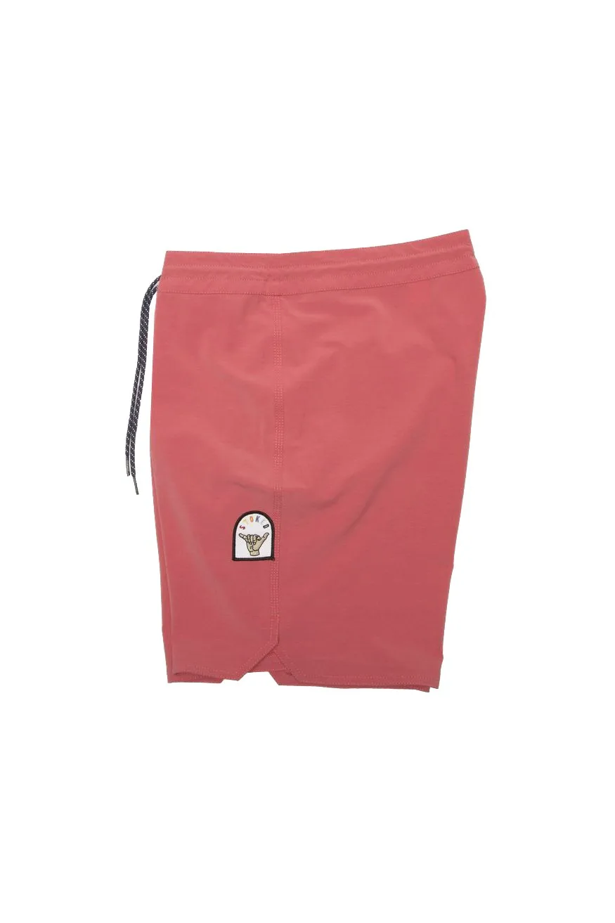Vissla Solid Sets 18.5″ Boardshort, Plumeria