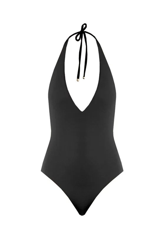 Vitamin A Bianca Bodysuit, Black EcoLux