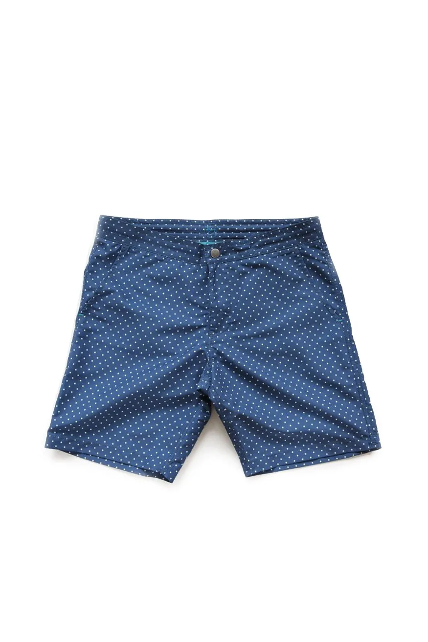 RIZ Boardshorts Braunton Swim Short, Polka Dots