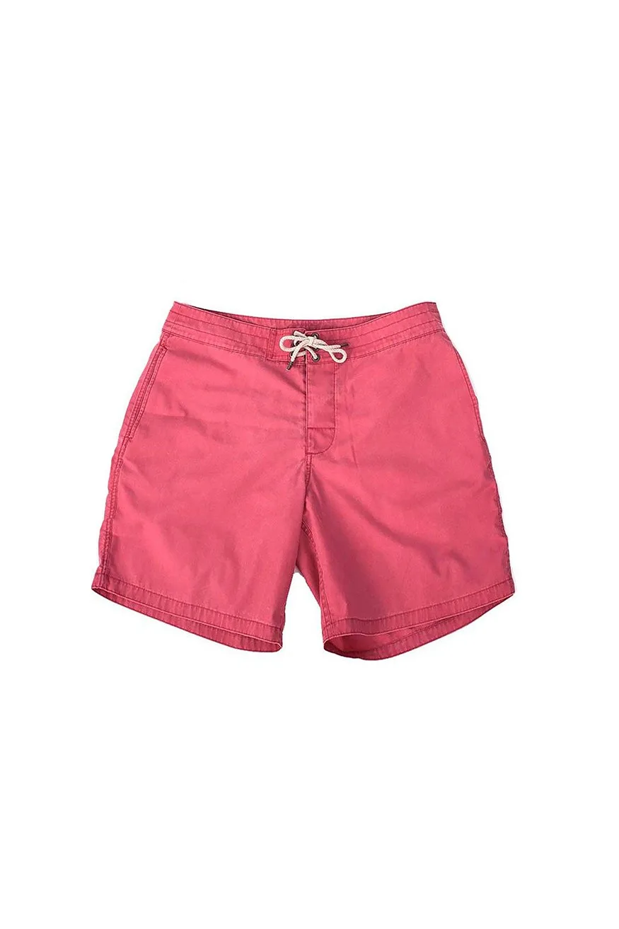 Faherty Classic Boardshort 9″, Red