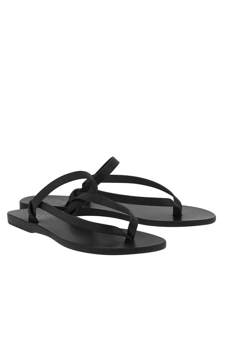 Ancient Greek Sandals Mirsini, Black