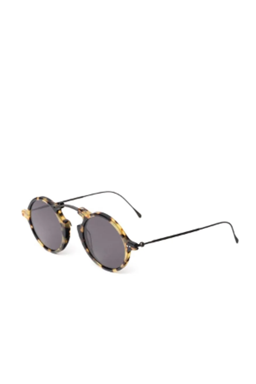 Illesteva Roma II Sunglasses, Tortoise With Grey Flat Lenses