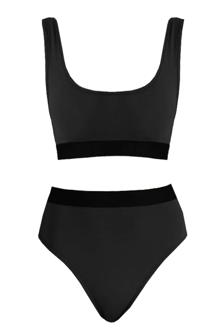 Beth Richards Kim Top + Kim Bottom | Black