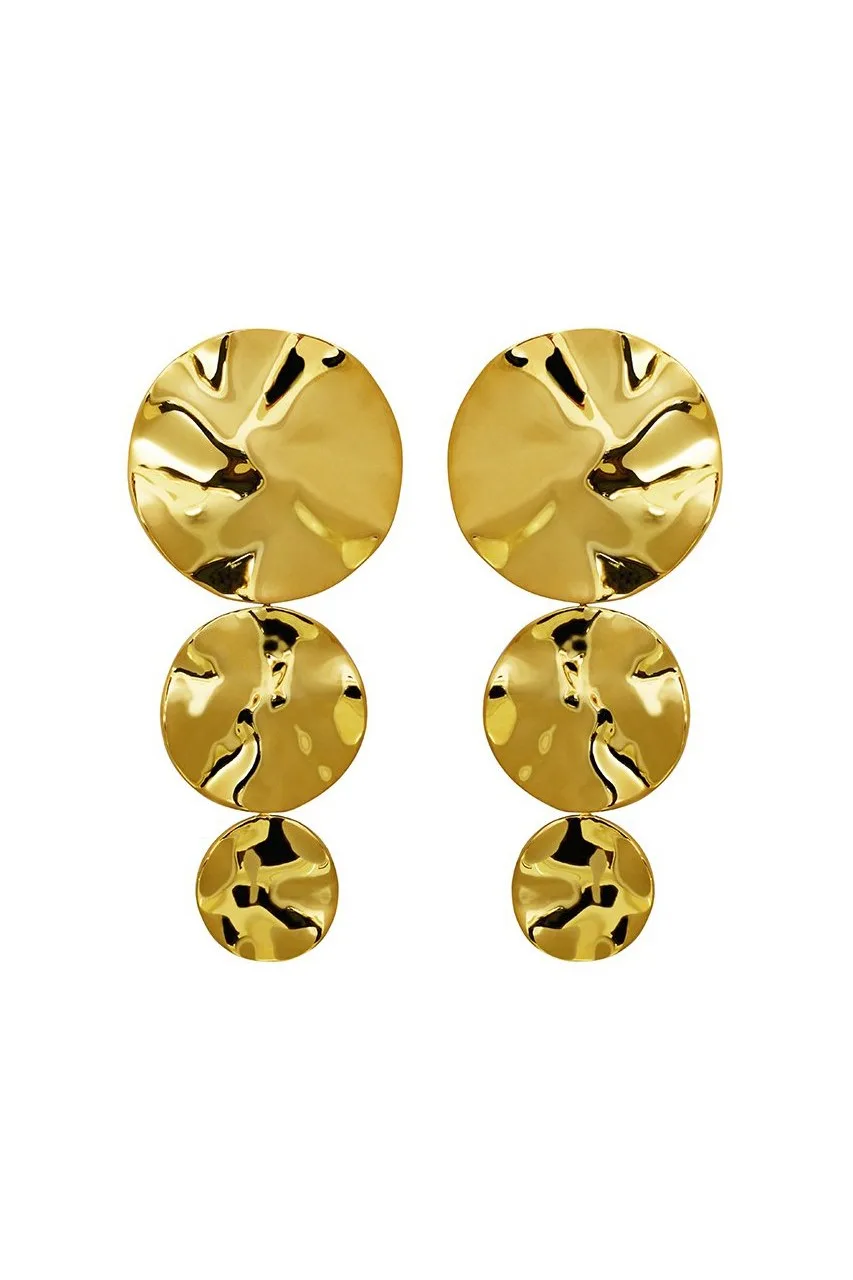 Monica Sordo Cao Earrings | 21-karat Gold Plated Brass