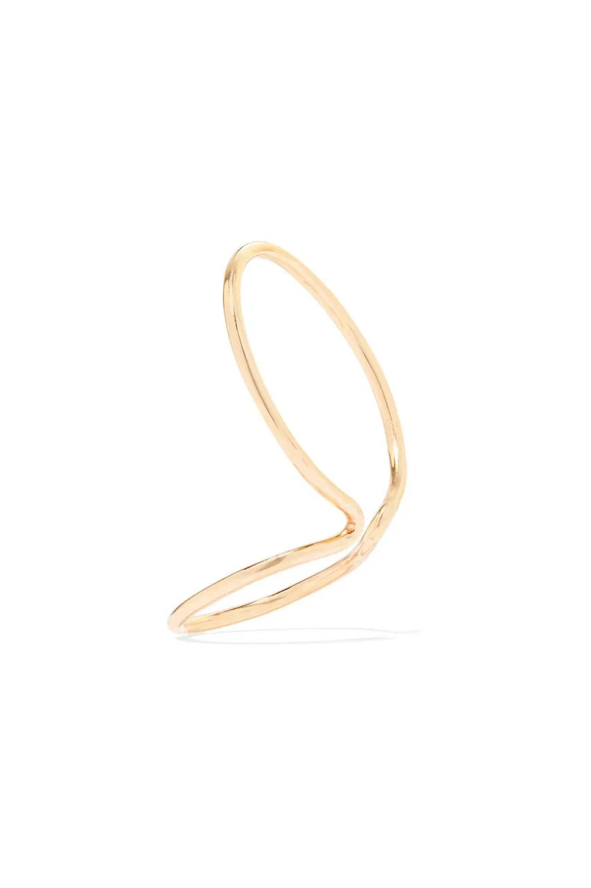 Saskia Diez Wire Double Earcuff | Gold (plated)